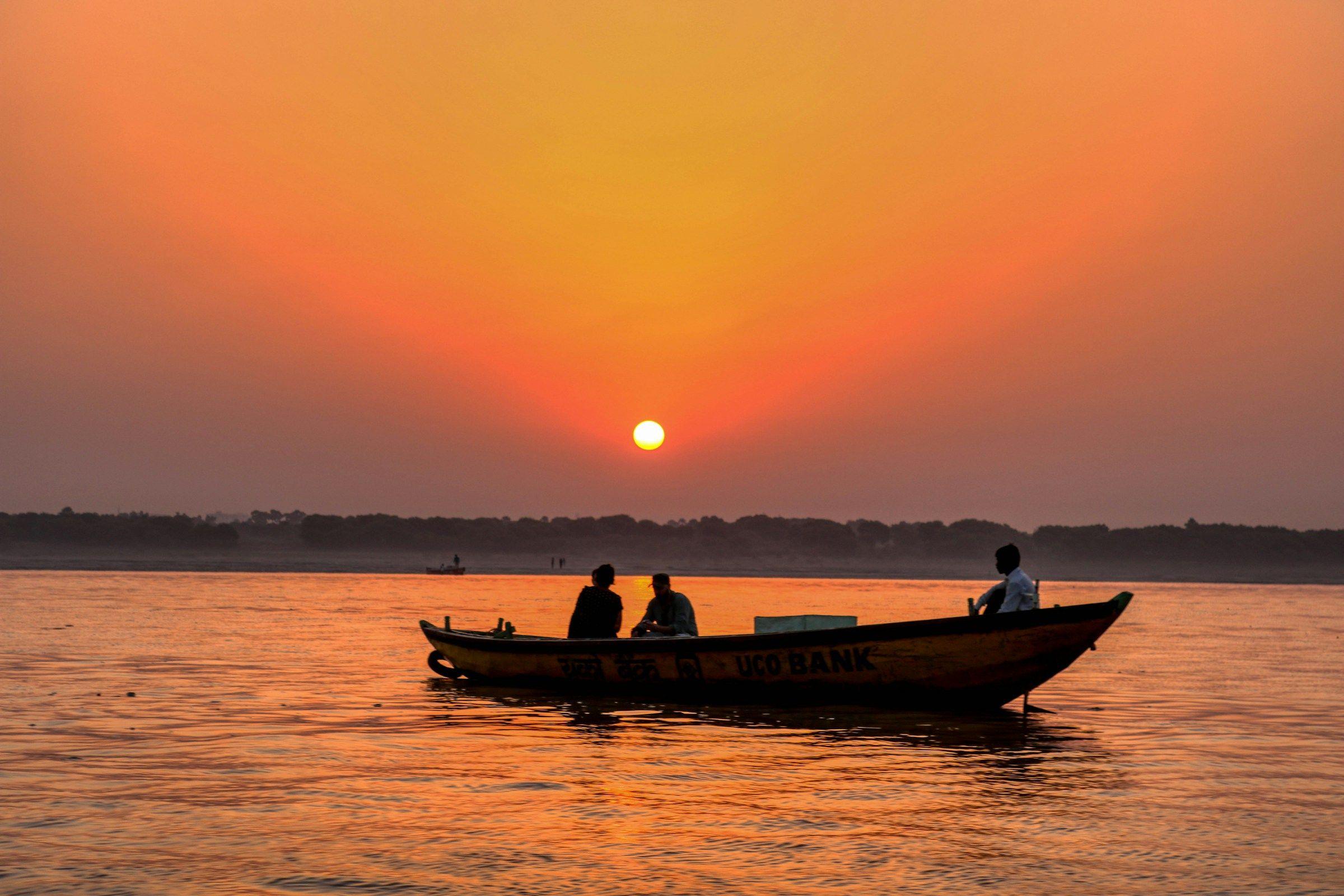 Dawn Boat on the Ganga