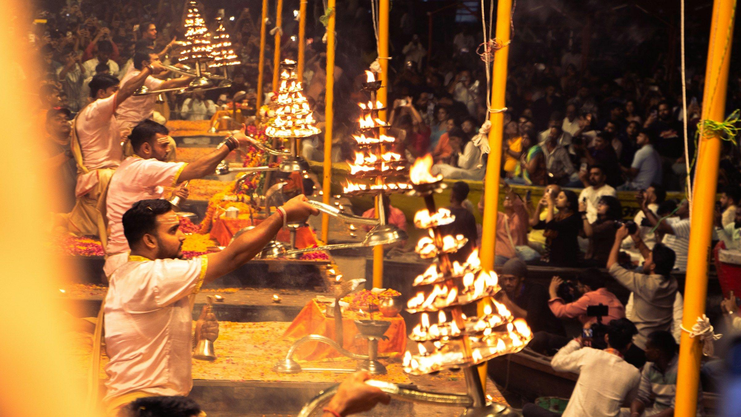 Ganga Puja at the Palace Ghat